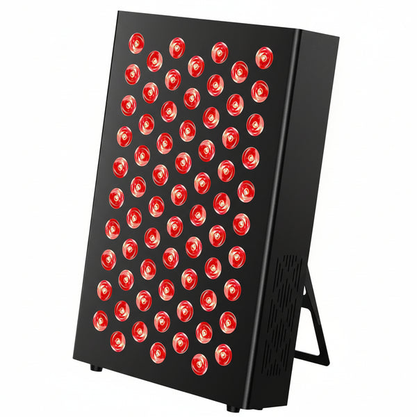 Red Light Therapy Box, 5In1 LED with 630-660-810-830-850, Metal Case, 3 Modes Red Light Panel with Soft Belt, 6 Timing Set - 9 Pulse Modes - 4-Level - Red Light Therapy Panel for Body